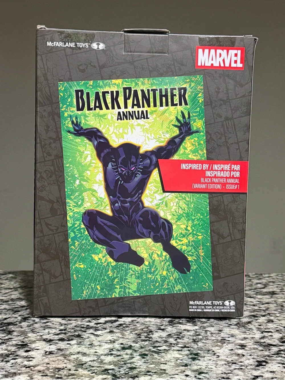 Marvel Black Panther Figure — Black with Green Base